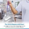 Reli. 13 Gallon Trash Bags Drawstring (100 Count) | Tall Kitchen Garbage Bags, Unscented | Ideal for Kitchen, Home | Clear Recycling Can Liners w/Drawstring