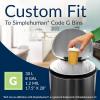 Reli. SuperFit Code G (60 Count) | Compatible with Simplehuman Code G | Dispenser Pack Custom Fit Liners | Drawstring Trash Bags | 30 Liter / 8 Gallon | White