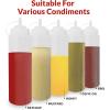 Reli. Plastic Squeeze Bottles, 24 oz. | 10 Pack | Condiment Squeeze Bottles for Sauces | Clear w/Tethered Caps | 24 Ounce Hot Sauce, Ketchup | Condiments, Olive Oil, Liquids