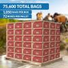 Reli. Plastic Thank You Bags (11.5 x 6.5 x 21) | Strong Handles | 75,600 Total | 1050 Bags/Case, 72 Cases/Pallet | White