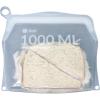 Reli. Reusable Silicone Bag (1 Pack) | Sandwich (1000 ml), Clear | Silicone Bag for Food Storage | Reusable Food Storage for Meal Prep | Leak-Proof, Dishwasher/Freezer Safe