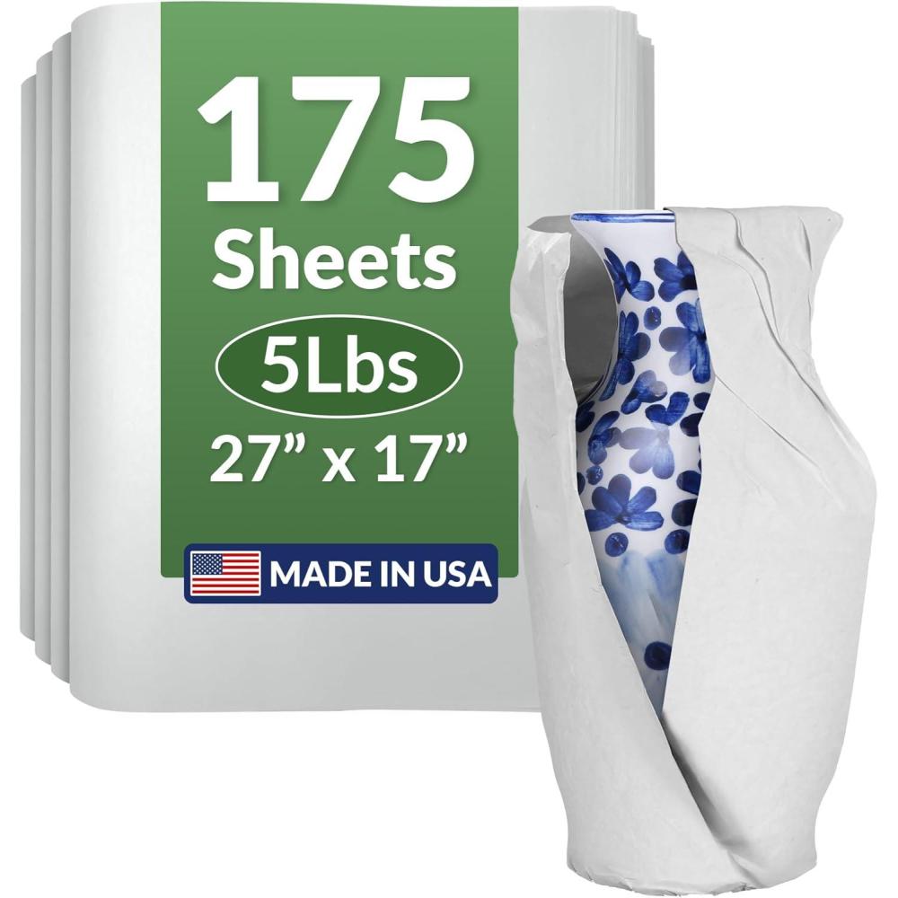 image:imageReli Newsprint Packing Paper 5 lbs 175 Sheets 27 x 17 Packing Paper Sheets for Moving Newspaper Box Filler Perfect for Wrapping Moving amp Packaging Supplies Made in the USA