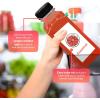 Reli. Plastic Juice Bottles (48 Pack, 12 oz) Square Plastic Juice Bottles with Caps & Sticker Labels | Clear, Empty for Juicing 12oz | Disposable, Smoothies(48)