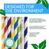 Reli. 1000 Pack Paper Straws (Assorted Colors) | Bulk Pack | Paper Straws for Drinking – Disposable, Biodegradable/Eco-Friendly | Rainbow, Multi-Color | Use for Crafts, Party, Restaurants