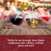 Reli. 12oz. Disposable Wine Glasses Gold-Rim (20 Pack) Stemless Crystal Clear | Reusable & Recyclable BPA-Free Food-Grade Plastic | Shatterproof Party Cups for Juices, Cocktails, Whiskey Any Occasion