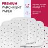 Reli. Air Fryer Parchment Paper Liners (400 Pcs) White | 8.5 Inch Square Disposable Liner Sheets | Parchment Paper for Air Fryer, Steaming, Baking | Perforated, Food Grade