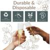 Reli. Champagne Flutes Plastic | 100 Pack | 4.5 oz – Gold Glitter | Premium Plastic Champagne Flutes | Party-Perfect for Celebrations