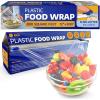Reli. Plastic Wrap for Food (12″ x 800 SQ. FT.) Cling Wrap with Slide Cutter | Clear, Kitchen Use Plastic Cling Film for Food Service | Microwave Safe