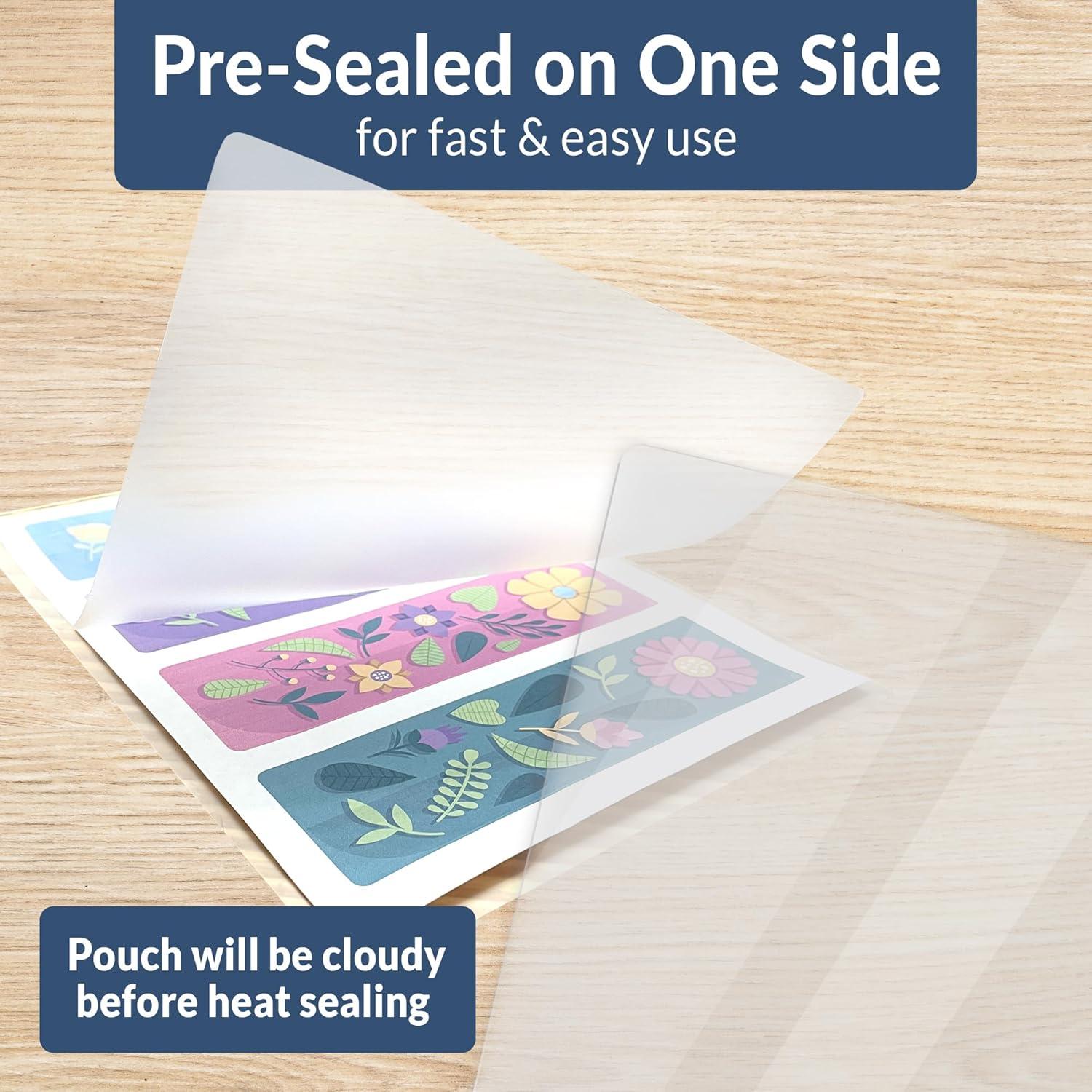 image:imageReli Thermal Laminating Pouches 220 Pack Letter Size Laminating Sheets 85 x 11 5 Mil Comparable Thick Lamination Pouches Clear Plastic Paper for Heat Laminator Machine 9 x 115