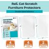 Reli. Cat Scratch Furniture Protector (10 Pack, Double Sided), Combo Pack | Cat Couch Protector from Claws/Clear Anti Scratch Furniture Shield