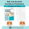 Reli. Cat Scratch Furniture Protector (8 Pack w/Pins) XL | Cat Couch Protector from Claws | Clear Plastic Anti Scratch Furniture Shield for Sofa
