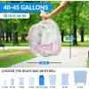 Reli. 40 to 45 Gallon Trash Bags Heavy Duty | 250 Trash Bags | Super Sizeable, Clear, Garbage for Serious Cleanup