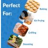 Reli. 500 Pcs Parchment Paper Sheets, Bulk | 12×16 in. | Brown Parchment Sheets, Baking Paper | Non-Stick, Pre-Cut Pan Liners | Brown | Disposable for Baking, Air Fryer, Grilling(500)