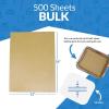 Reli. 500 Pcs Parchment Paper Sheets, Bulk | 12×16 in. | Brown Parchment Sheets, Baking Paper | Non-Stick, Pre-Cut Pan Liners | Brown | Disposable for Baking, Air Fryer, Grilling(500)