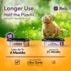 Reli. Jumbo Cat Litter Refill Bags (6 Pack) | Compatible with Litter Genie Refill Bags Standard, Plus, and XL Pails | Up to 2 Year Supply | 7-Layer Odor Blocking, Tear-Resistant | 180 Feet Total