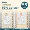 Reli. Premium XL Disposable Baby Changing Pad Liners | XL 24″ x 18″ | 55 Pack | Super Absorbent, Soft, Leak-Proof, Waterproof, Quick Dry | Carry On The Go for Quick Diaper Changes (White)