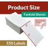 Reli. Thermal Shipping Labels 4×6 (550 Sheets) Fanfold, Direct Heat Printer Paper Labels | Shipping Stickers Compatible with Most Thermal Printers(1 Stack | 550 Labels)