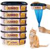 Reli. Jumbo Cat Litter Refill Bags (6 Pack) | Compatible with Litter Genie Refill Bags Standard, Plus, and XL Pails | Up to 2 Year Supply | 7-Layer Odor Blocking, Tear-Resistant | 180 Feet Total