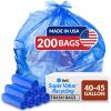 Reli. SuperValue 40-45 Gallon Recycling Bags | 200 Count | Blue Trash Bags | Made in the USA