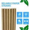 Reli. 1000 Pack Paper Straws (Kraft Brown) | Paper Straws for Drinking – Disposable, Biodegradable/Eco-Friendly | Use for Crafts, Party Decoration/Supplies, Restaurants, Juice (Brown)(1000)