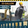 Reli. Contractor Garbage Bags 55 Gallon | 20 Trash Bags | Heavy Duty | Black Contractor(1 Count (Pack of 20))