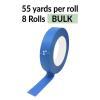 Reli. Painter’s Tape, Blue | 8 Rolls Bulk | 1″ x 55 Yards Per Roll (440 Yards Total) | Blue Tape/Painters Tape 1 Inch Wide | Painting/Masking for Walls, Glass, Wood Trim, Multi-Surface