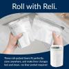 Reli. SuperFit Code K (225 Count) | Compatible with Simplehuman Code K | Custom Fit Liners | Drawstring Trash Bags | 35-45 Liter / 9-12 Gallon | White | Roll Pack