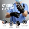 Reli. Black Nitrile Gloves, Large | 100 Pack Disposable Gloves (3.5 Mil) | Powder Free, Latex Free | Single-Use | Premium Nitrile Material for Automotive Work, Cleaning, Cooking | Food Safe Material