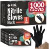 Reli. Black Nitrile Gloves, Large | 1000 Pack Disposable Gloves (3.5 Mil) | Powder Free, Latex Free | Single-Use | Premium Nitrile Material for Automotive Work, Cleaning, Cooking | Food Safe Material
