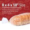 Reli. 8 x 4 x 18″ | 500 Pack (500 Twist Ties) | Bulk Bags for Homemade Bread & Bakery | Plastic, Clear, Large Bread Loaf Packing