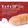 Reli. Bread Bags with Ties | 8 x 4 x 18″ | 250 Pack (250 Twist Ties) | Bulk Bags for Homemade Bread, Bakery, Loaf Packing | Clear, Large