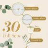 Reli. Plastic Plates for Party | 210 Pieces | White w/Gold Rim | Plates and Napkins Party Supplies | Disposable Dinnerware Set for 30 Guests | Dinner & Dessert Pack, Gold Cutlery Set, Napkins, Cups