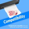 Reli. Vacuum Sealer Bags – 4 Rolls of 8″x50′ | 4 Rolls Bulk – 200ft Total | Vacuum Sealer 8inx50ft for Food | BPA Free, Cut to Size | Food Sealing Bags for Sous Vide, Storage, Meal Prep | Clear
