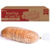 Reli. Bread Bags with Ties | 8 x 4 x 18″ | 250 Pack (250 Twist Ties) | Bulk Bags for Homemade Bread, Bakery, Loaf Packing | Clear, Large